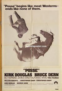 v858 POSSE one-sheet movie poster '75 Kirk Douglas, Bruce Dern