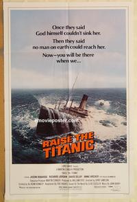 v888 RAISE THE TITANIC one-sheet movie poster '80 Jason Robards