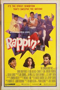 v890 RAPPIN' one-sheet movie poster '85 Van Peebles, break dancing!