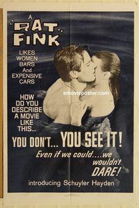 v891 RAT FINK one-sheet movie poster '65 likes women, bars & expensive cars!