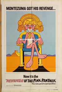 v900 REVENGE OF THE PINK PANTHER advance one-sheet movie poster '78 Sellers