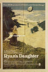 v917 RYAN'S DAUGHTER style A one-sheet movie poster '70 Robert Mitchum