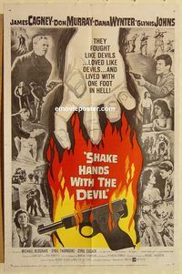 v945 SHAKE HANDS WITH THE DEVIL one-sheet movie poster '59 James Cagney