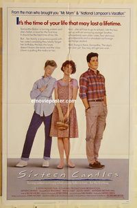 v954 SIXTEEN CANDLES one-sheet movie poster '84 Molly Ringwald