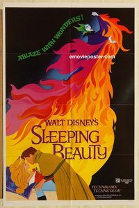 v957 SLEEPING BEAUTY one-sheet movie poster R79 Disney classic!