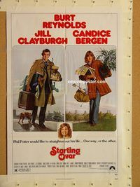 v973 STARTING OVER one-sheet movie poster '79 Reynolds, Clayburgh