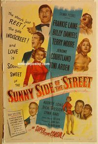 v984 SUNNY SIDE OF THE STREET one-sheet movie poster '51 Frankie Laine