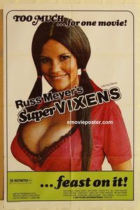 v985 SUPER VIXENS one-sheet movie poster '75 Russ Meyer, Uschi Digard