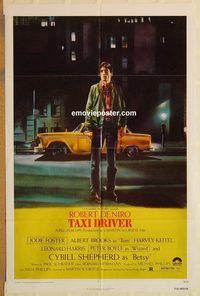 w001 TAXI DRIVER one-sheet movie poster '76 Robert De Niro, Scorsese
