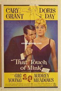 w017 THAT TOUCH OF MINK one-sheet movie poster '62 Cary Grant, Doris Day