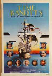 w035 TIME BANDITS one-sheet movie poster '81 John Cleese, Sean Connery