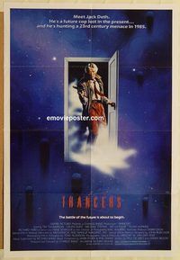 w044 TRANCERS one-sheet movie poster '85 Charles Band, sci-fi!