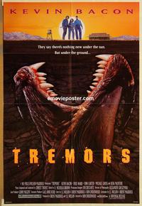 w046 TREMORS one-sheet movie poster '90 Kevin Bacon