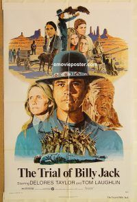 w048 TRIAL OF BILLY JACK one-sheet movie poster '75 Tom Laughlin
