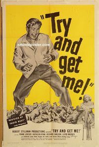 w053 TRY & GET ME signed one-sheet movie poster R51 Lloyd Bridges