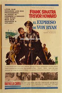 w077 VON RYAN'S EXPRESS Spanish/US one-sheet movie poster '65 Frank Sinatra