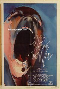 w080 WALL one-sheet movie poster '82 Pink Floyd, great classic image!