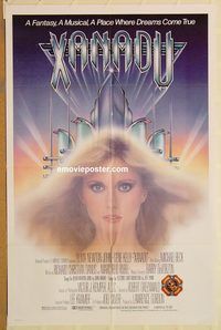 w109 XANADU one-sheet movie poster '80 Olivia Newton-John, Gene Kelly