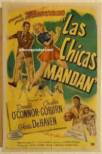 w112 YES SIR THAT'S MY BABY Spanish/US one-sheet movie poster '49 football!
