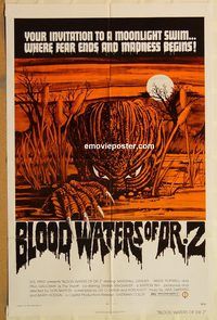 w119 ZAAT one-sheet movie poster R74 Blood Waters of Dr. Z!