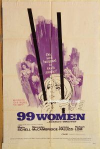 y021 99 WOMEN one-sheet movie poster '69 sexploitation, Maria Schell