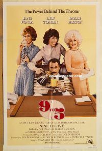y019 9 TO 5 one-sheet movie poster '80 Dolly Parton, Jane Fonda, Tomlin