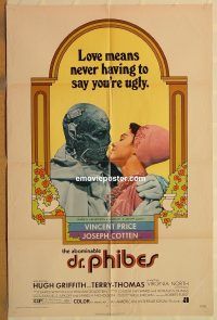 y023 ABOMINABLE DR PHIBES one-sheet movie poster '71 classic tagline!