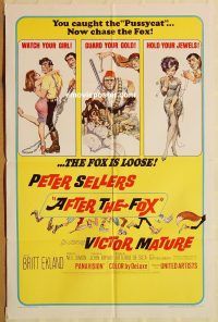 y031 AFTER THE FOX one-sheet movie poster '66 Peter Sellers, Frazetta art!
