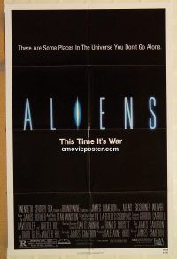 y044 ALIENS one-sheet movie poster '86 James Cameron, Sigourney Weaver