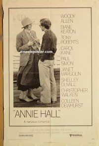 y064 ANNIE HALL one-sheet movie poster '77 Woody Allen, Diane Keaton