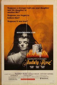 y073 AUDREY ROSE one-sheet movie poster '77 Marsha Mason, Anthony Hopkins