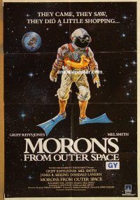 y762 MORONS FROM OUTER SPACE English 1sh '85 great title!