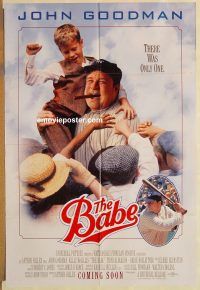 y075 BABE DS advance one-sheet movie poster '92 Goodman, McGillis