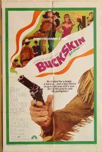 y163 BUCKSKIN one-sheet movie poster '68 Barry Sullivan, Joan Caulfield