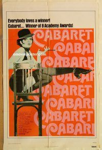 y172 CABARET one-sheet movie poster R74 Liza Minnelli, Bob Fosse