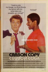 y185 CARBON COPY one-sheet movie poster '81 first Denzel Washington!