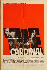 y186 CARDINAL one-sheet movie poster '64 Otto Preminger, Romy Schneider