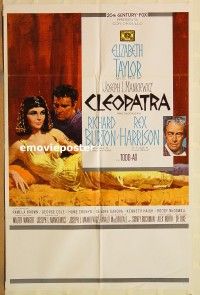 y226 CLEOPATRA Spanish one-sheet movie poster '64 Liz Taylor, Burton