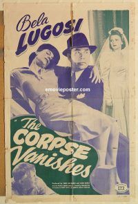 y241 CORPSE VANISHES one-sheet movie poster R49 Bela Lugosi