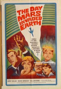 y274 DAY MARS INVADED EARTH one-sheet movie poster '63 Marie Windsor