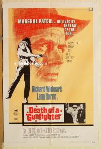y287 DEATH OF A GUNFIGHTER one-sheet movie poster '69 Richard Widmark