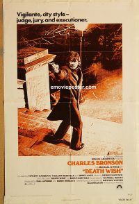 y292 DEATH WISH one-sheet movie poster '74 Charles Bronson, Winner
