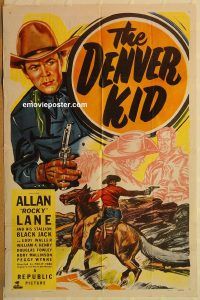 y296 DENVER KID one-sheet movie poster '48 Allan Rocky Lane, western