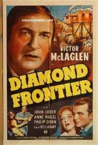 y311 DIAMOND FRONTIER one-sheet movie poster '40 Victor McLaglen