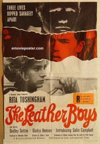 y642 LEATHER BOYS English one-sheet movie poster '66 English classic!