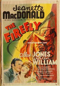 y384 FIREFLY style D one-sheet movie poster '37 Jeanette MacDonald, Jones