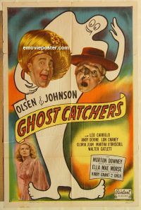 y445 GHOST CATCHERS one-sheet movie poster R49 Olsen & Johnson!