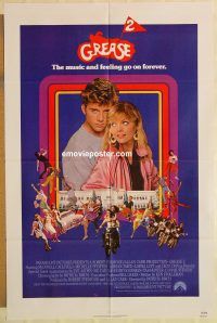 y482 GREASE 2 one-sheet movie poster '82 Michelle Pfeiffer, Max Caufield