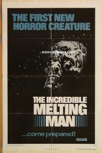 y570 INCREDIBLE MELTING MAN one-sheet movie poster '77 AIP horror!