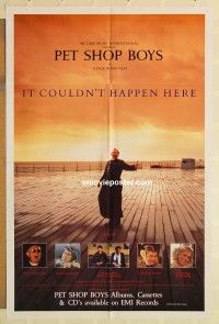 y581 IT COULDN'T HAPPEN HERE one-sheet movie poster '87 Pet Shop Boys